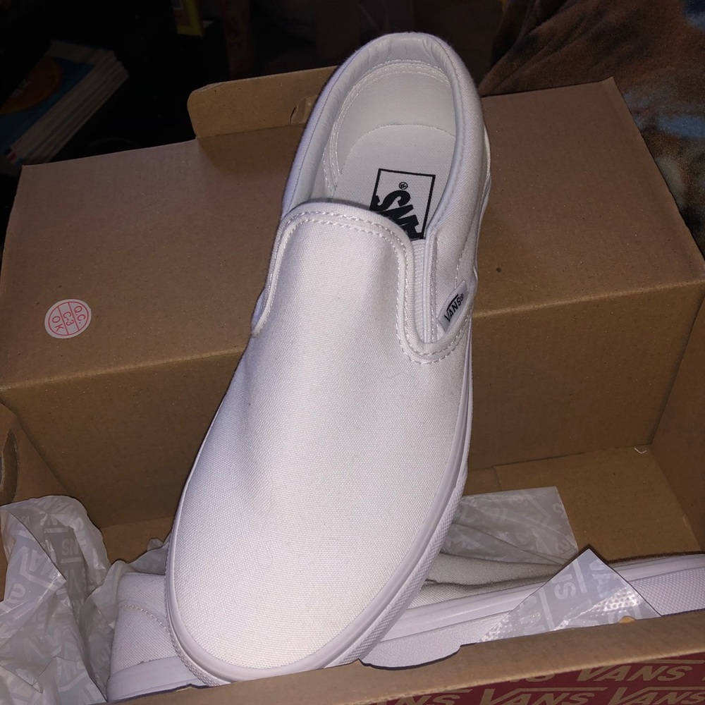 Brand New White Slip-on Vans